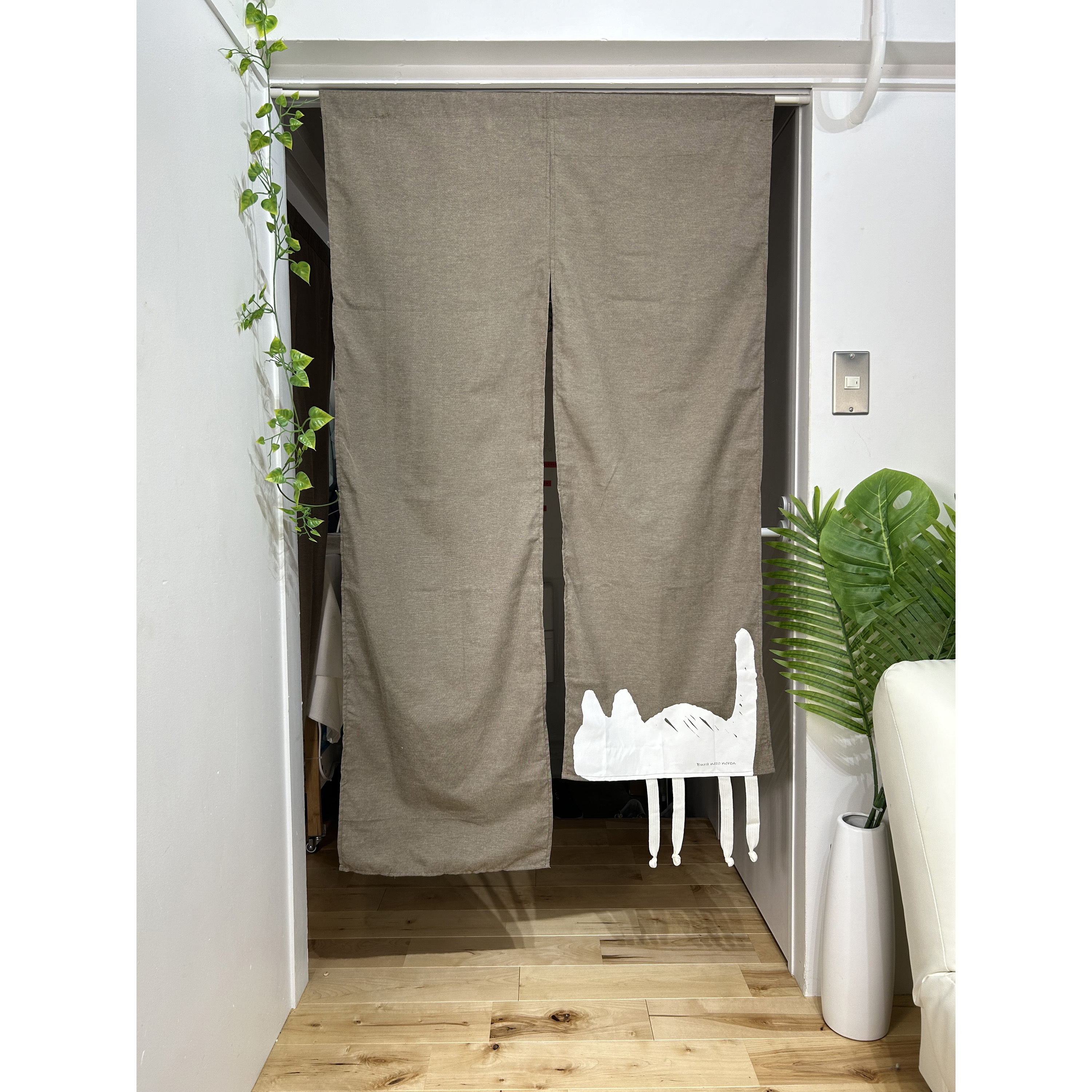 M6930 ぶら猫のれん フルネス 幅85cm高さ150cm 1箱(30枚) M6930 【通販