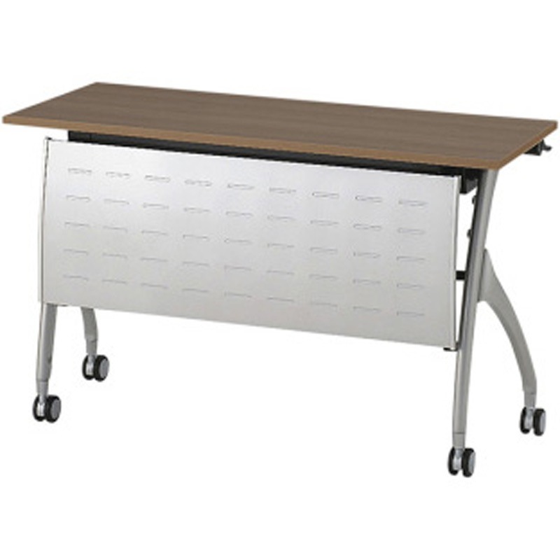 THV-124LNX-E82 折りたたみテーブル リリッシュ2 幕板付＜配送時設置サービス付＞ イトーキ ブラックウォールナットD 高さ700mm幅1200mm奥行450mm  THV-124LNX-E82