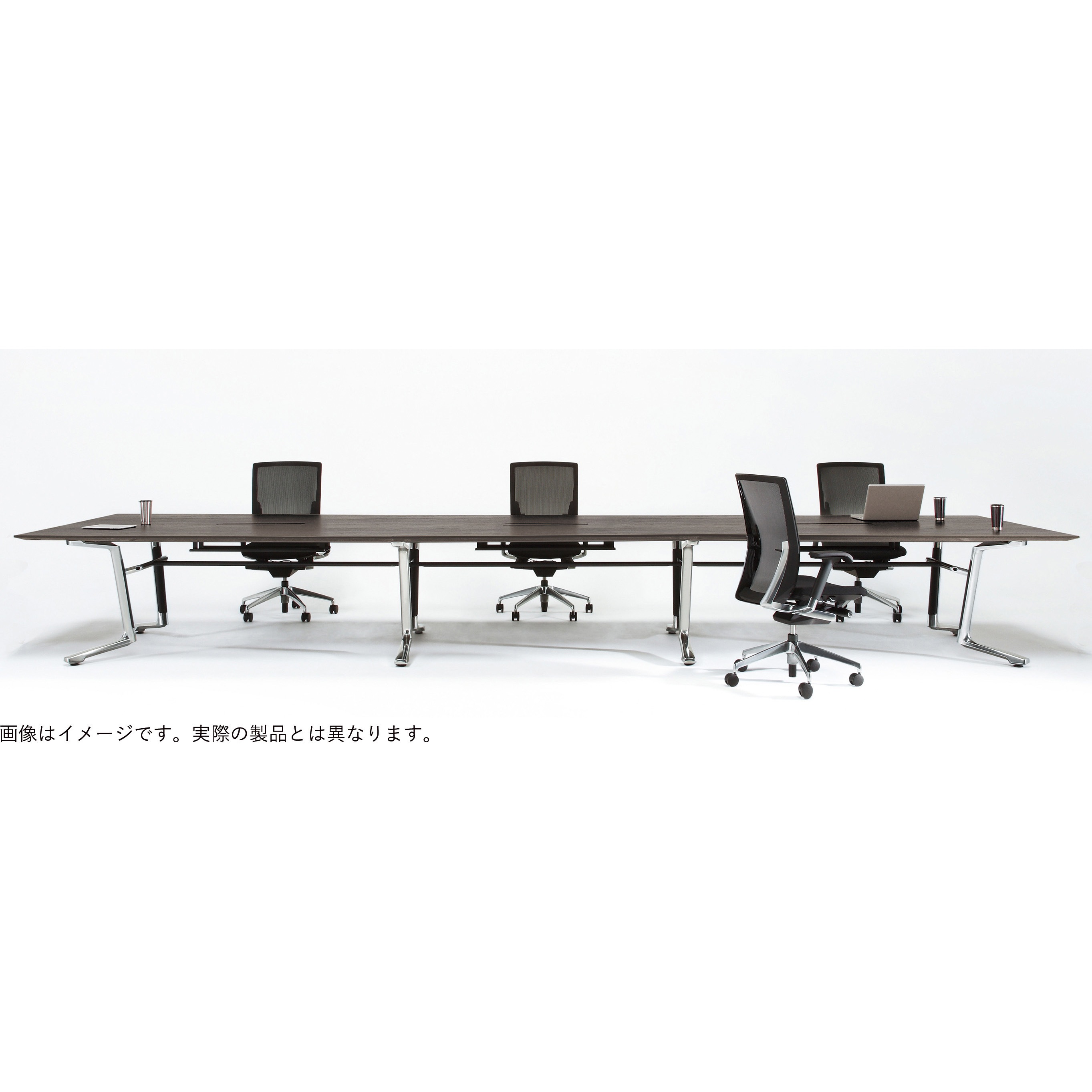 DDF-12CHTN-BZY DFテーブル＜配送時設置サービス付＞ イトーキ ブラックウォールナットD シルバーメタリック 高さ720mm幅1200mm奥行1200mm  DDF-12CHTN-BZY