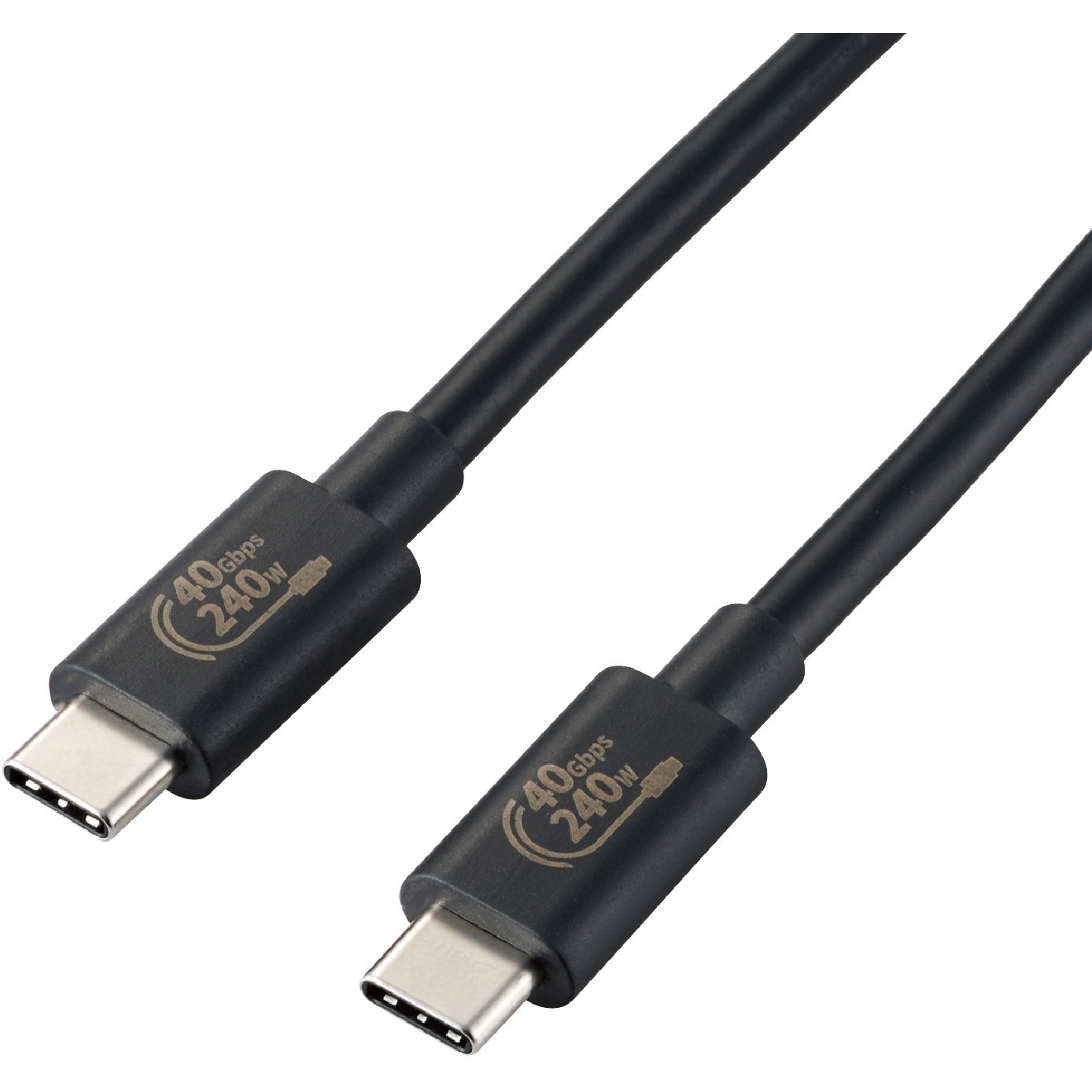 USB4-CCPE10NBK USBケーブル C-C Type-Cケーブル USB4 PD EPR