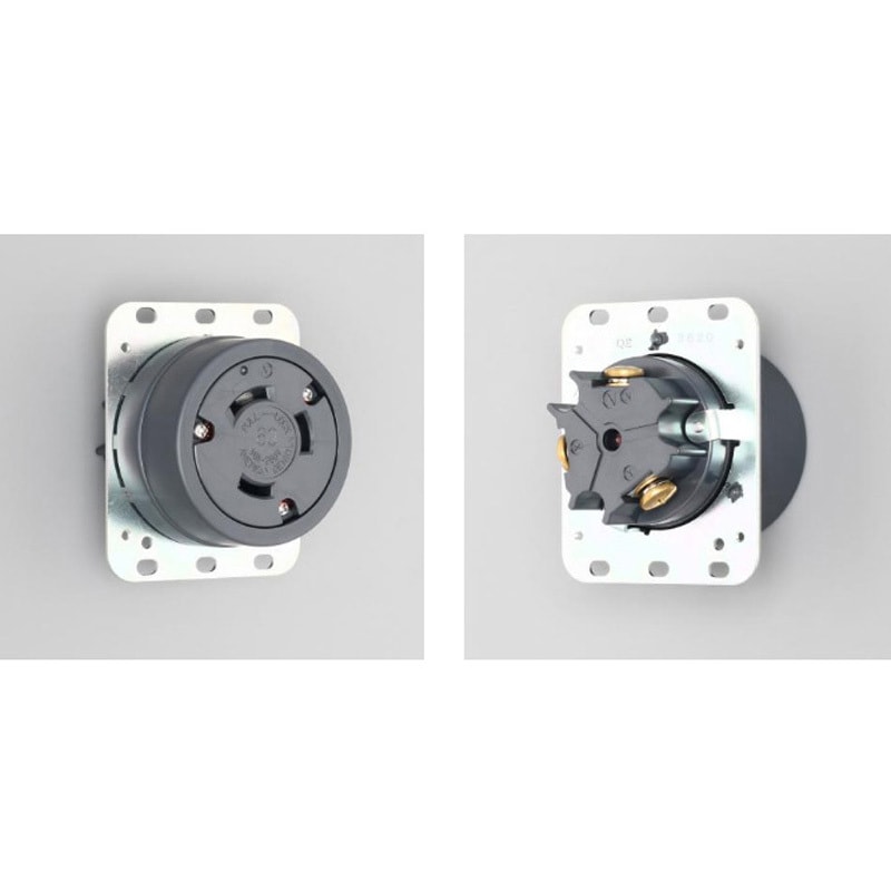 3620 引掛形 埋込コンセント アメリカン電機 60A 250V 極数3P 長