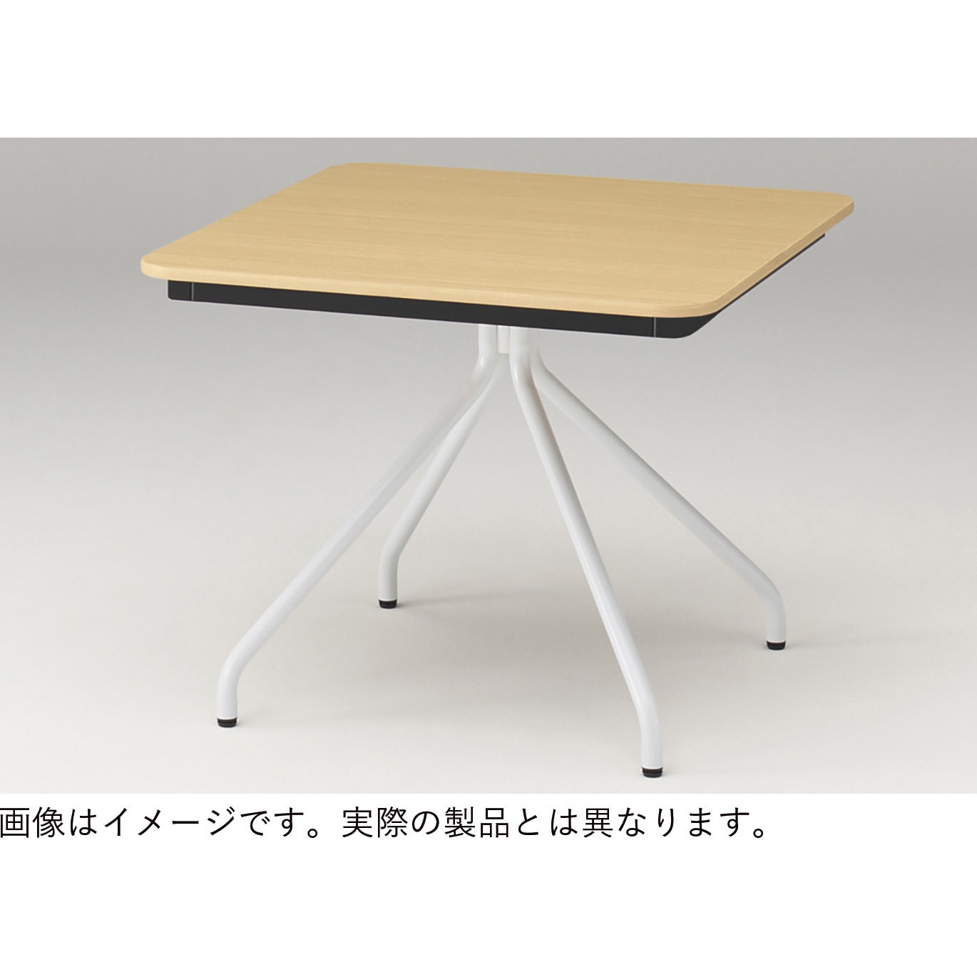 DEJ-099W-T1B テーブル カシール＜配送時設置サービス付＞ イトーキ アッシュドパインL ホワイト 高さ720mm幅900mm奥行900mm  DEJ-099W-T1B