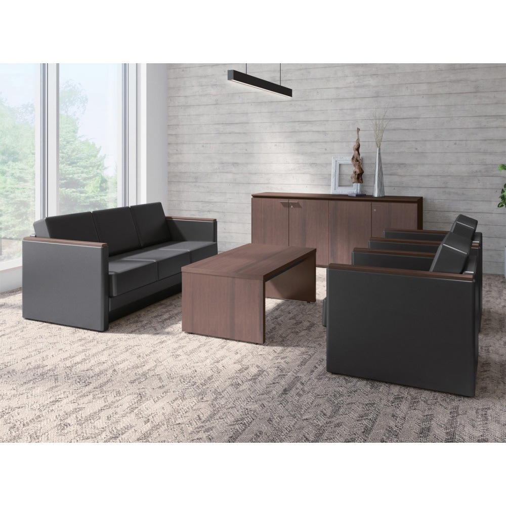 XSA-1264M-82 応接家具 クロシア＜配送時設置サービス付＞ イトーキ ブラックウォールナットD色 高さ450mm幅1200mm奥行600mm  XSA-1264M-82