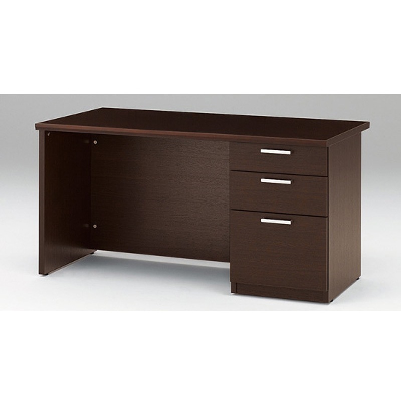 X11-147CC-51 役員家具 X11シリーズ＜配送時設置サービス付＞ イトーキ オークダークブラウン色 高さ720mm幅1400mm奥行750mm  X11-147CC-51