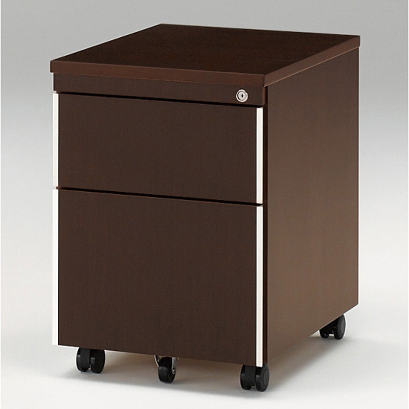 X15-046CF-51 役員家具 X15シリーズ＜配送時設置サービス付＞ イトーキ オークダークブラウン色 高さ630mm幅445mm奥行609mm  X15-046CF-51