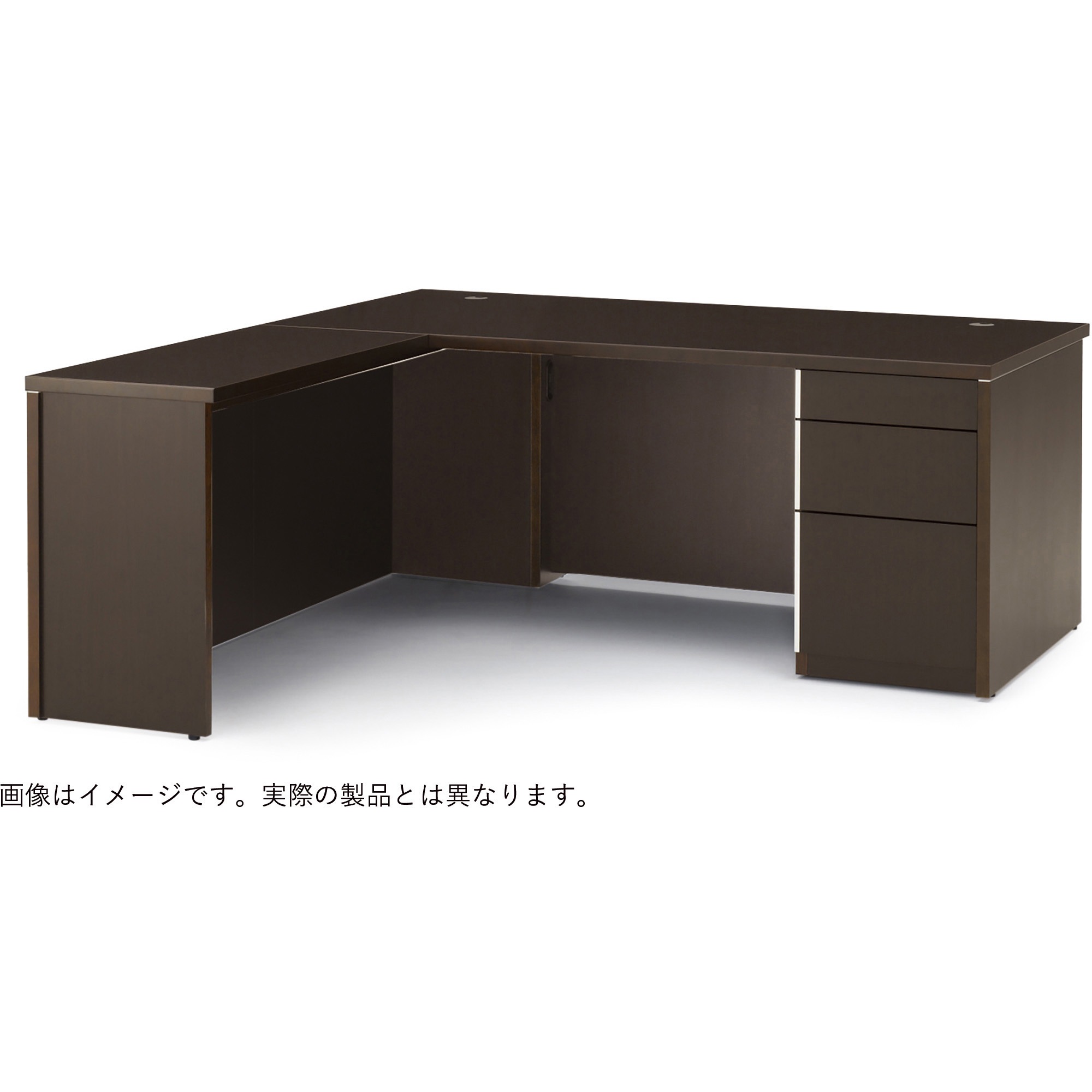 X15-168CH-51 役員家具 X15シリーズ＜配送時設置サービス付＞ イトーキ オークダークブラウン色 高さ720mm幅1600mm奥行1775mm  X15-168CH-51