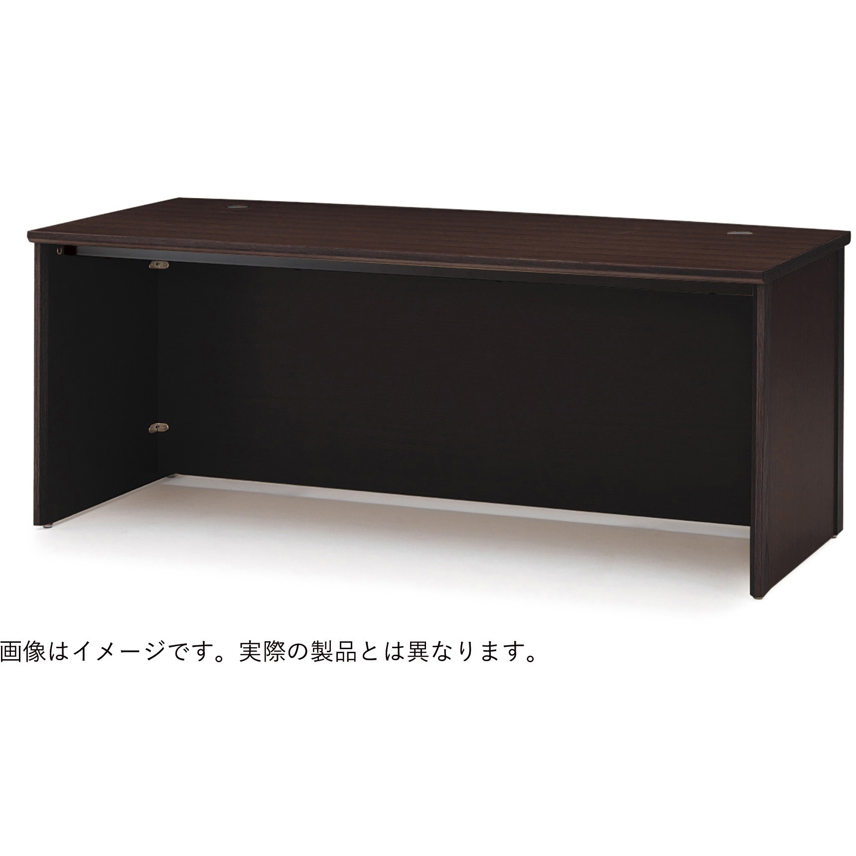X17-168CA-51 役員家具 X17シリーズ＜配送時設置サービス付＞ イトーキ オークダークブラウン色 高さ720mm幅1600mm奥行850mm  X17-168CA-51