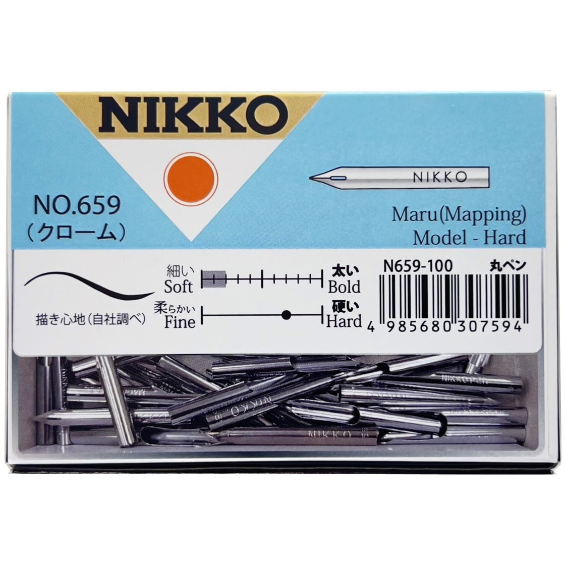 N659-100 日光 N659丸ペン 1個(100本) 立川ピン 【通販モノタロウ】