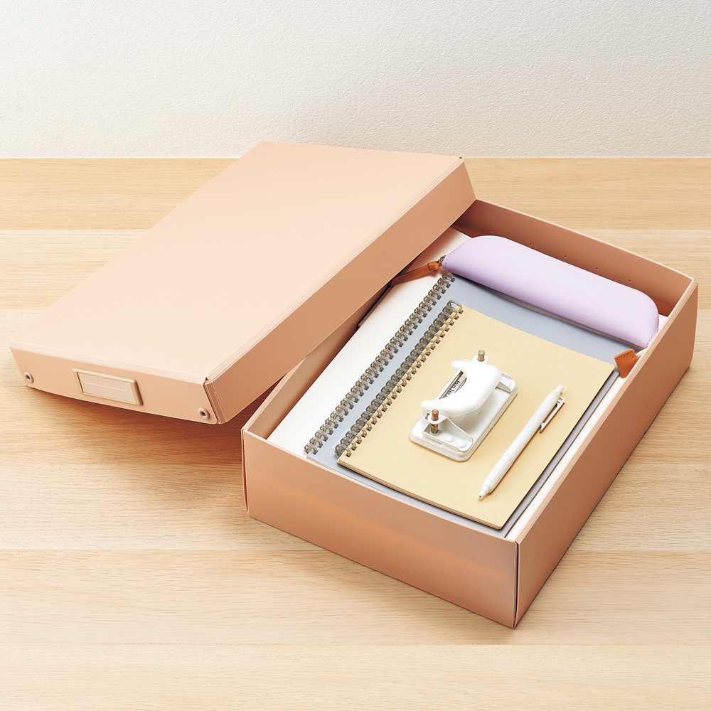 A795-24 Roomy 折りたたみボックス 浅型 リヒトラブ ブラック色 サイズ