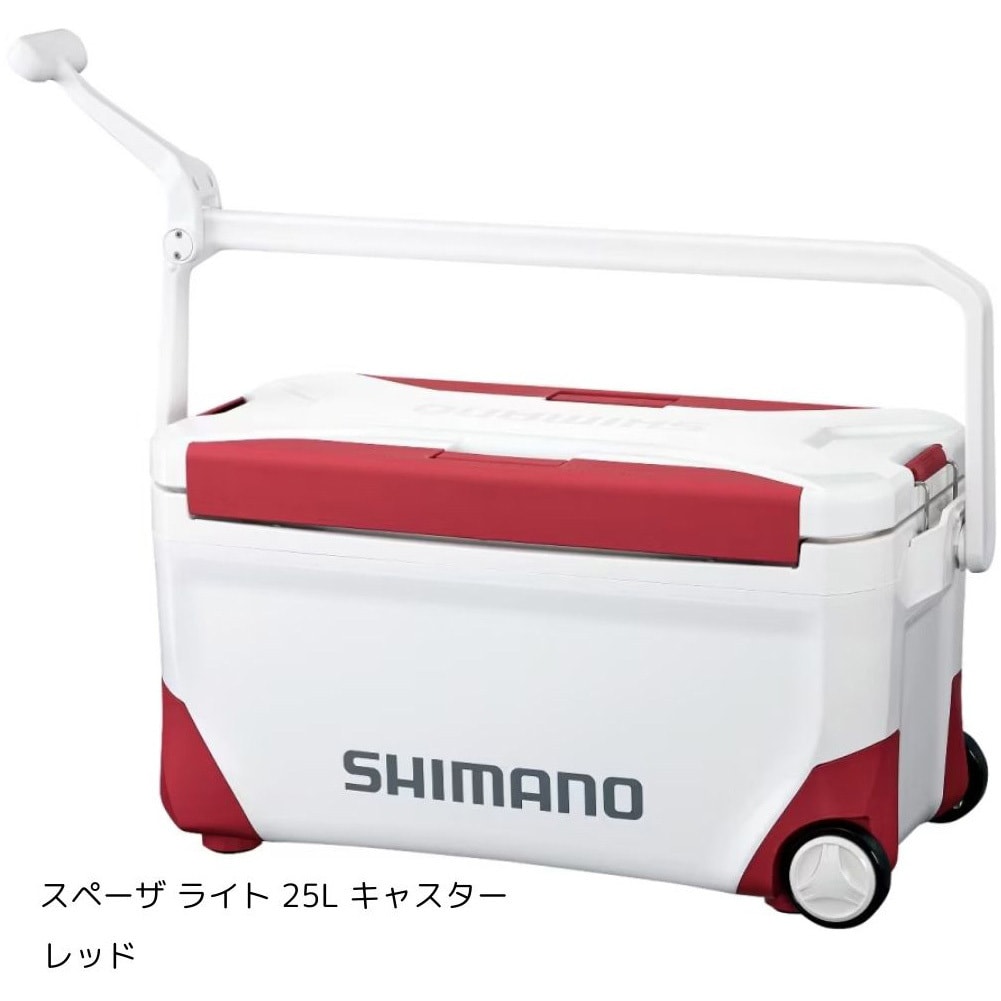 レッド NS-E25Y スペーザ ライト 25L キャスター 1個 SHIMANO(シマノ) 【通販モノタロウ】