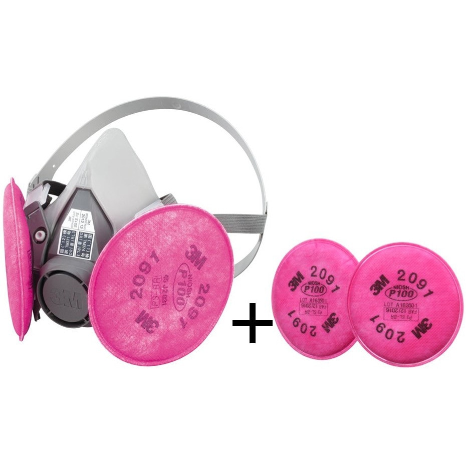 6000/2091-RL3M A+1 アスベスト対策防じんマスクキット(面体6000 M