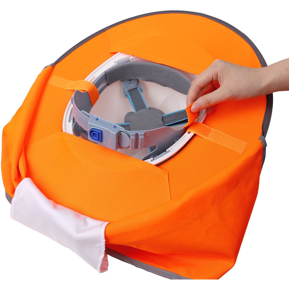 J2447-OR ヘルメット用蛍光バイザー セーフラン安全用品 蛍光オレンジ