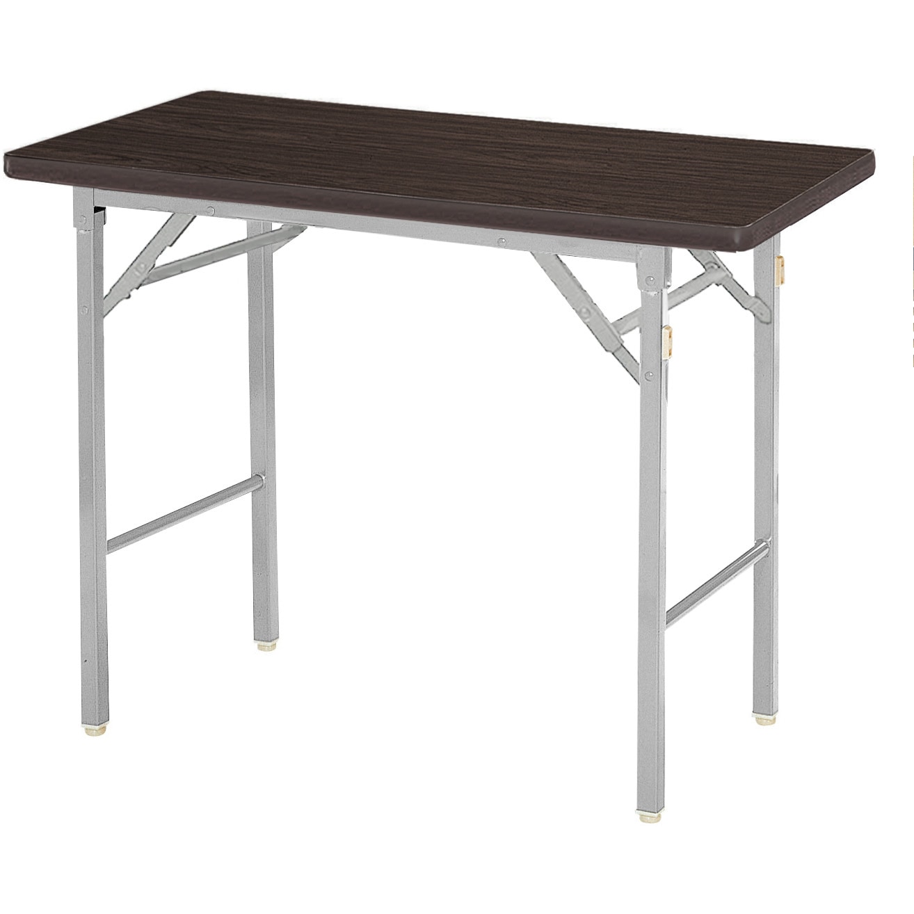 KT-S0945SN-VDW 折り畳み会議テーブル ニシキ工業 ダークウッド色 幅900mm奥行450mm高さ700mm  KT-S0945SN-VDW