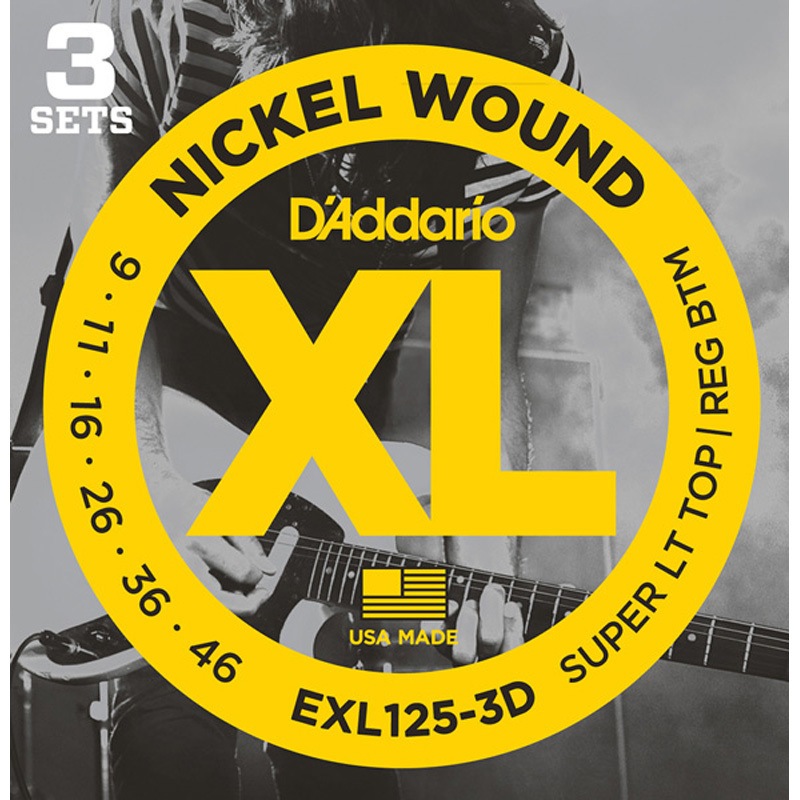 EXL1253D エレキギター弦 1個(3セット) D'Addario 【通販モノタロウ】