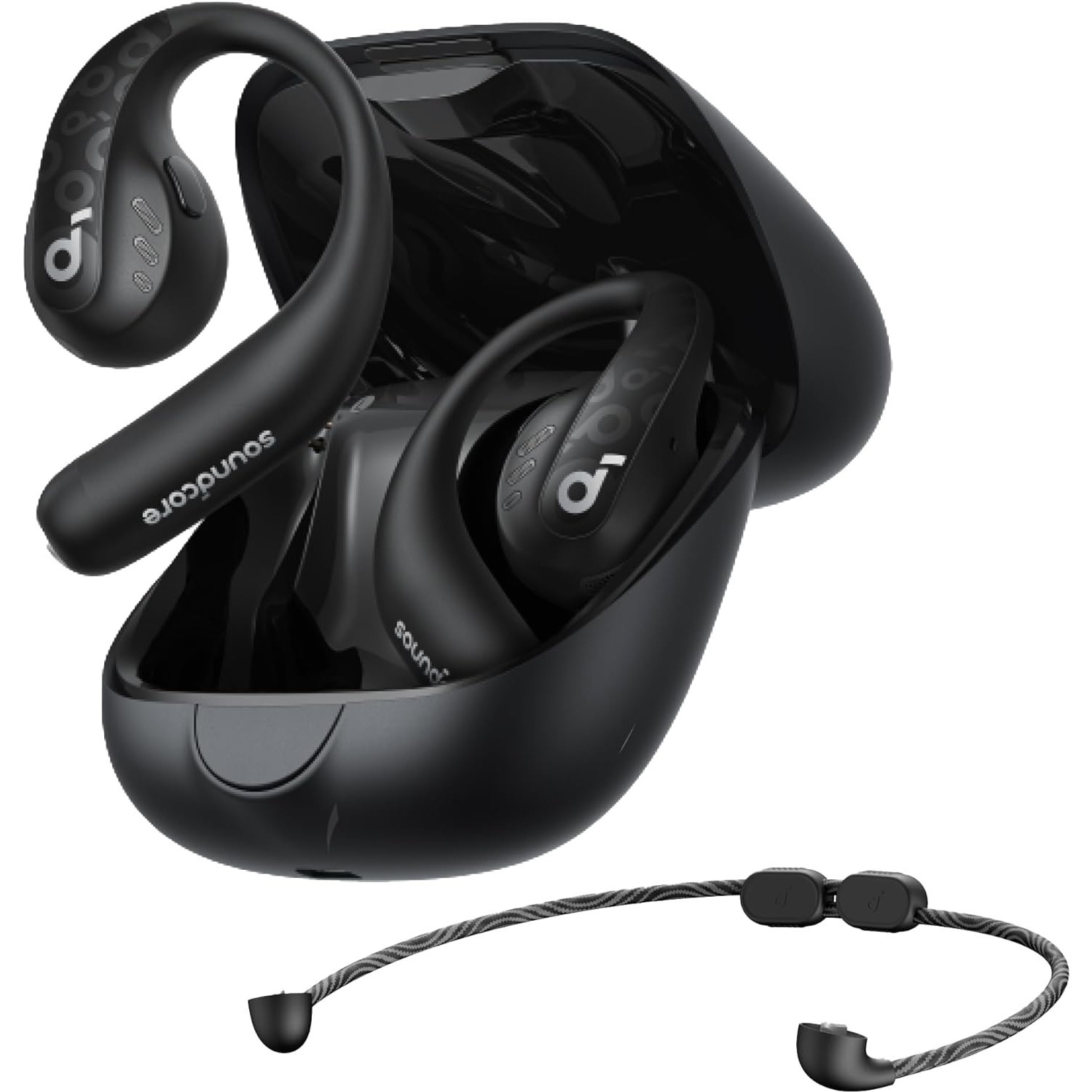 A3871N11 Soundcore AeroFit Pro Anker(アンカー) オープンイヤー 無線 ミッドナイトブラック色