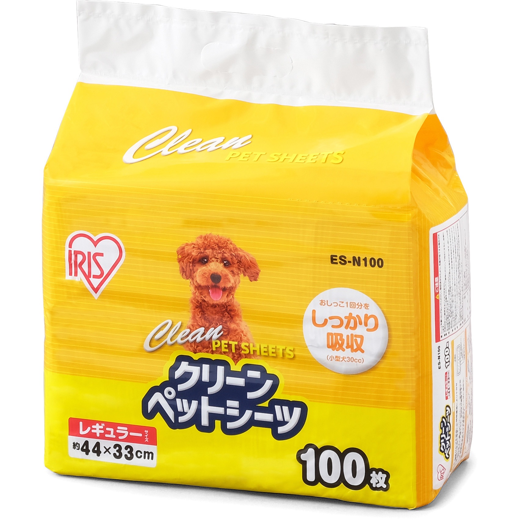 ES-N100 クリーンペットシーツ レギュラー100枚 1箱(1箱×4個) アイリスオーヤマ 【通販モノタロウ】