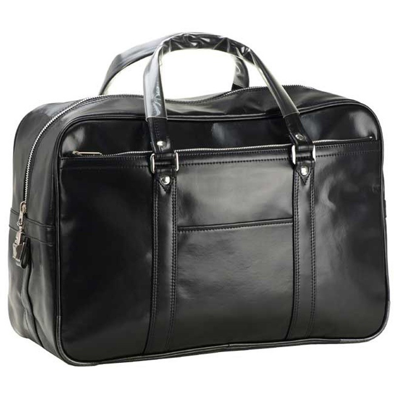 10444-01 G-GUSTO  国産銀行ボストン(45cm) 平野鞄 クロ色