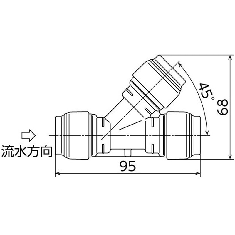 オンダ製作所 レボス　13L RPY1-13 ダブルロックジョイント レボス Y型チーズソケット オンダ