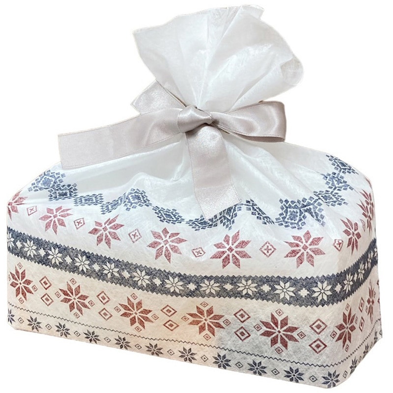 G-04L ラッピーナギフトマチ付き平袋 オオバ セッカ柄 サイズL寸法W350×H280+70/70mm 1箱(200枚) G-04L 15,584円