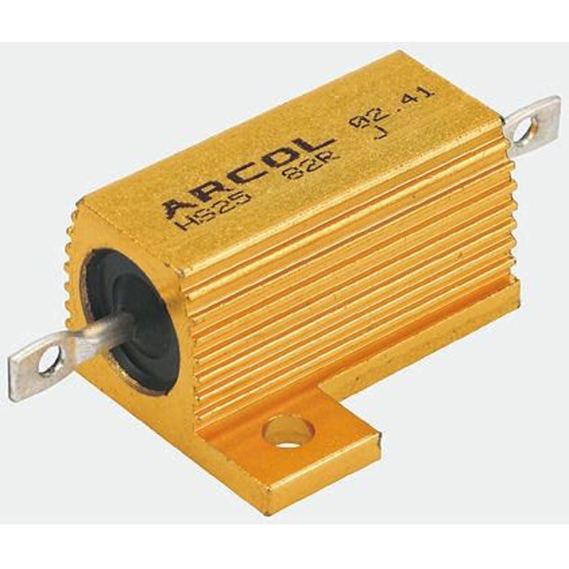 HS15 75R J Arcol シャーシ取り付け抵抗器，15W，75Ω，±5% ARCOL(OHMITE) 1袋(100個) HS15 75R J
