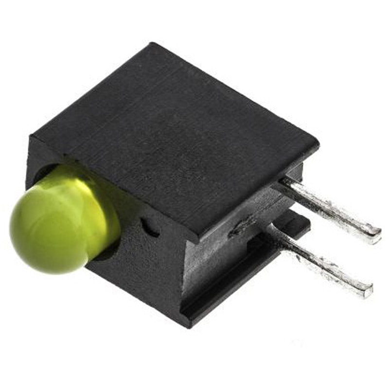 551-0307F ダイアライト 基板用LED表示灯 黄 直角 45 ° スルーホール実装 DIALIGHT 1袋(100個) 551-0307F