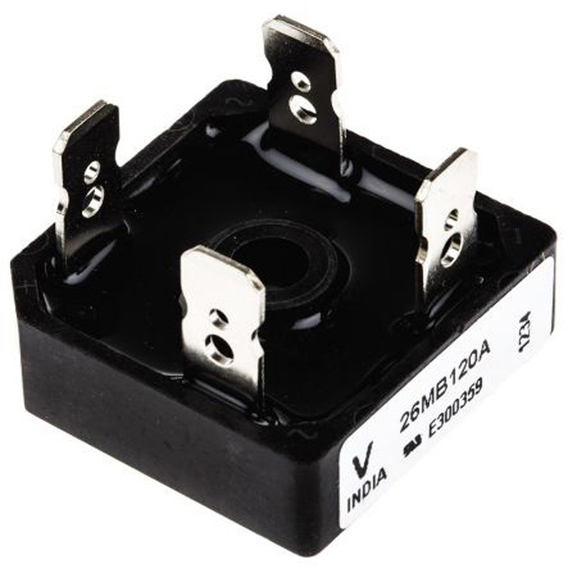 VS-26MB120A Vishay 整流用 ブリッジダイオード 単相 25A， 1200V， 28.5 x 28.5 x 9.8mm， VS-26MB120A 1セット(20個) VISHAY 【通販モノタロウ】