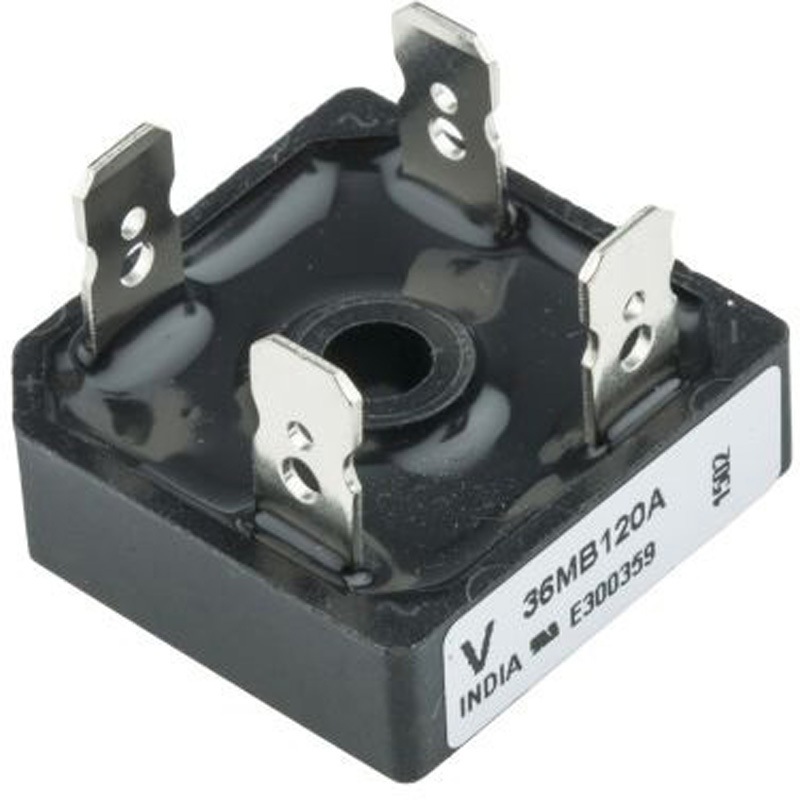 VS-36MB120A Vishay 整流用 ブリッジダイオード 単相 35A， 1200V， 28.5 x 28.5 x 9.8mm， VS-36MB120A 1セット(20個) VISHAY 【通販モノタロウ】 12,735円