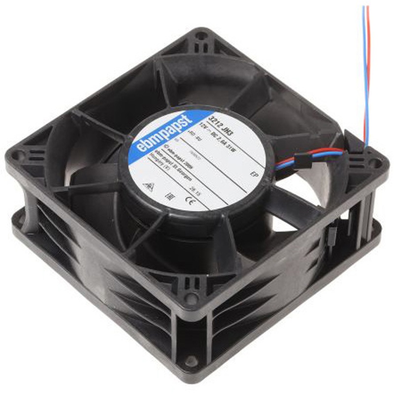 3212JH3 ebm-papst 軸流ファン 電源電圧：12 V dc， DC， 92 x 92 x 38mm， 3212JH3 1個 EBM PAPST 【通販モノタロウ】