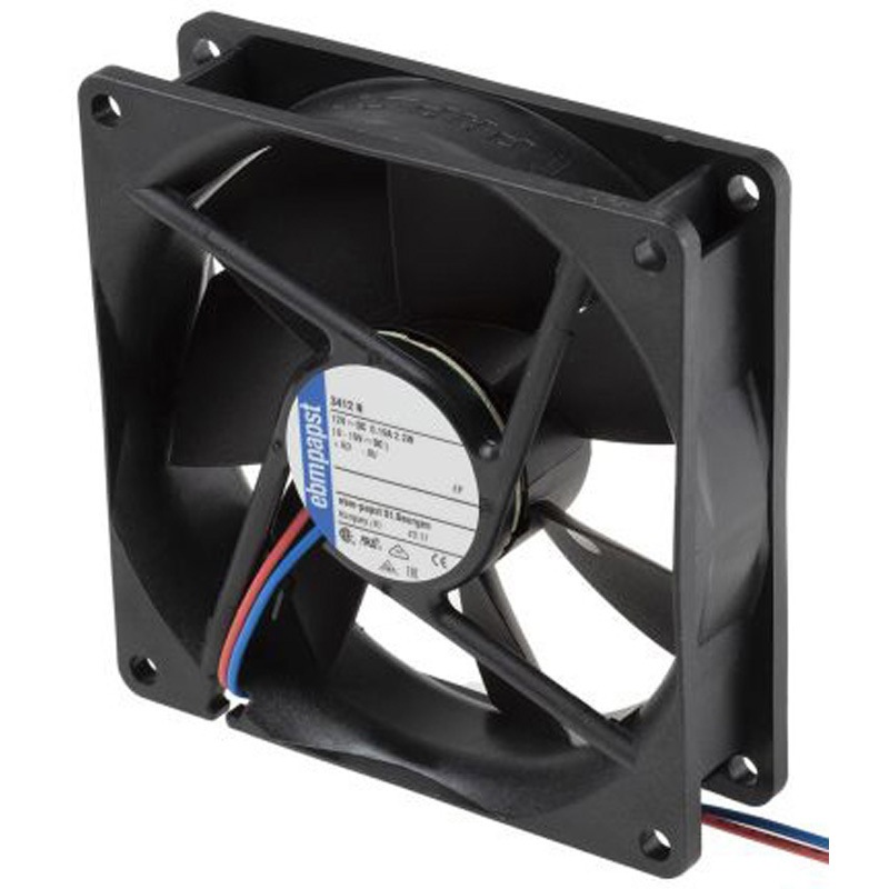 3412N ebm-papst 軸流ファン 電源電圧：12 V dc， DC， 92 x 92 x 25mm， 3412N 1個 EBM PAPST 【通販モノタロウ】