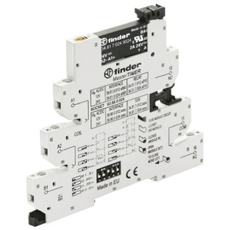 39.80.0.024.9024 Finder ソリッドステートリレー 最大負荷電圧:24 V dc 最大負荷電流:2 A DIN Rail， 39.80.0.024.9024 1個 FINDER 【通販モノタロウ】