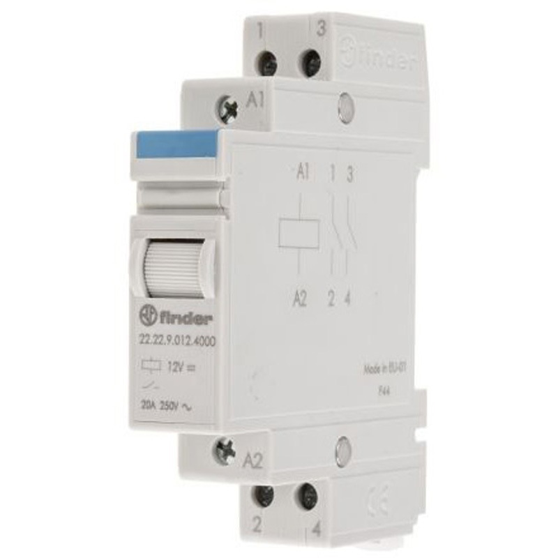 22.22.9.012.4000 Finder パワーリレー 12V dc DPST DINレールタイプ 1個 FINDER 【通販モノタロウ】