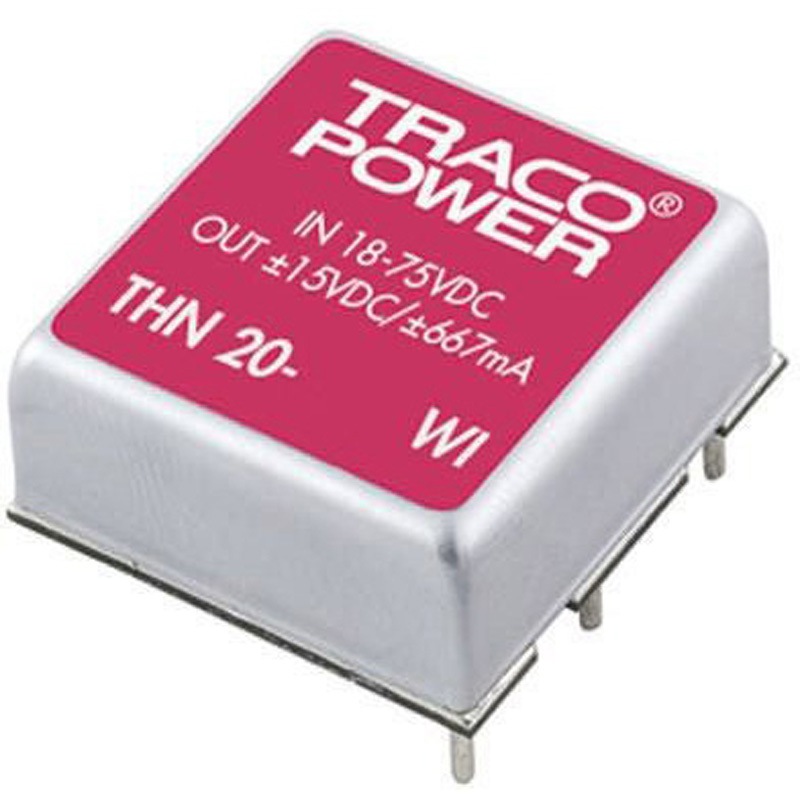 THN 20-4811WI TRACOPOWER DC-DCコンバータ Vout：5V dc 18 → 75 V dc， 20W， THN 20-4811WI 1個 TRACO POWER 【通販モノタロウ】