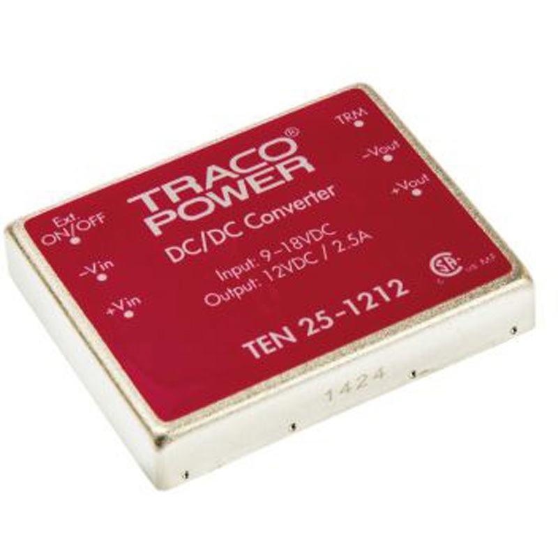 TEN 25-1212 TRACOPOWER DC-DCコンバータ Vout：12V dc 9 → 18 V dc， 25W， TEN 25-1212 1個 TRACO POWER 【通販モノタロウ】