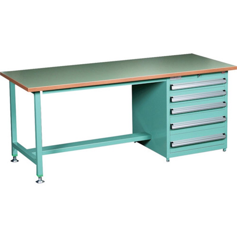 AL157C 中量作業台/A型 大阪製罐 ロンリウム製天板 荷重800kg 間口1500mm奥行750mm高さ750mm  AL157C