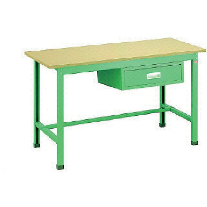 WKW1273 軽量作業台 大阪製罐 スチール製 ポリ化粧天板製天板 引出し(SDB12K)×1タイプ 間口1200mm奥行750mm高さ750mm  WKW1273