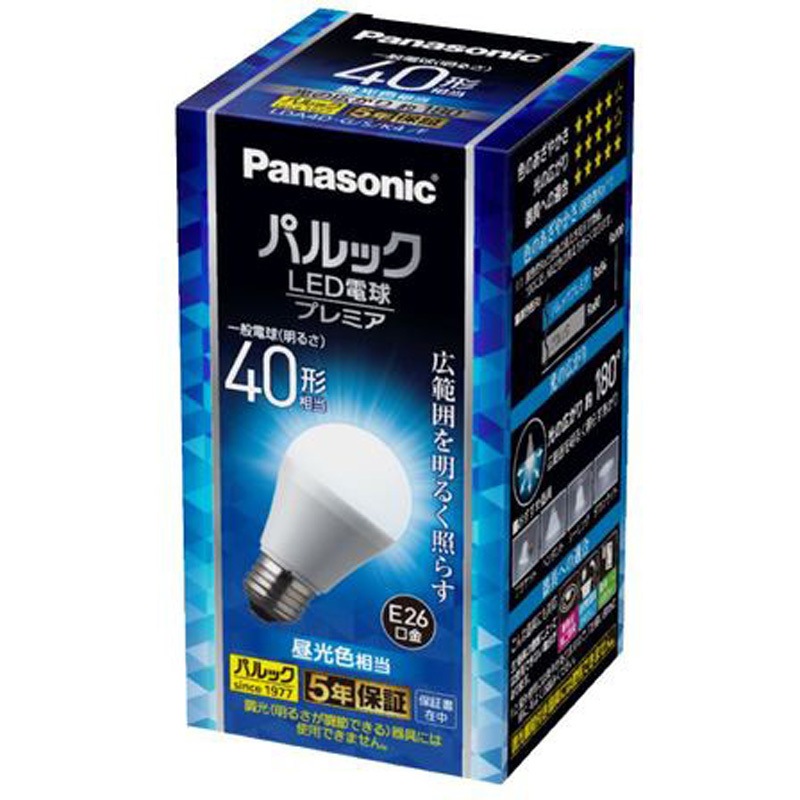 LDA4DGSK4F LED電球 プレミア Panasonic(パナソニック) 口金E26 6500K