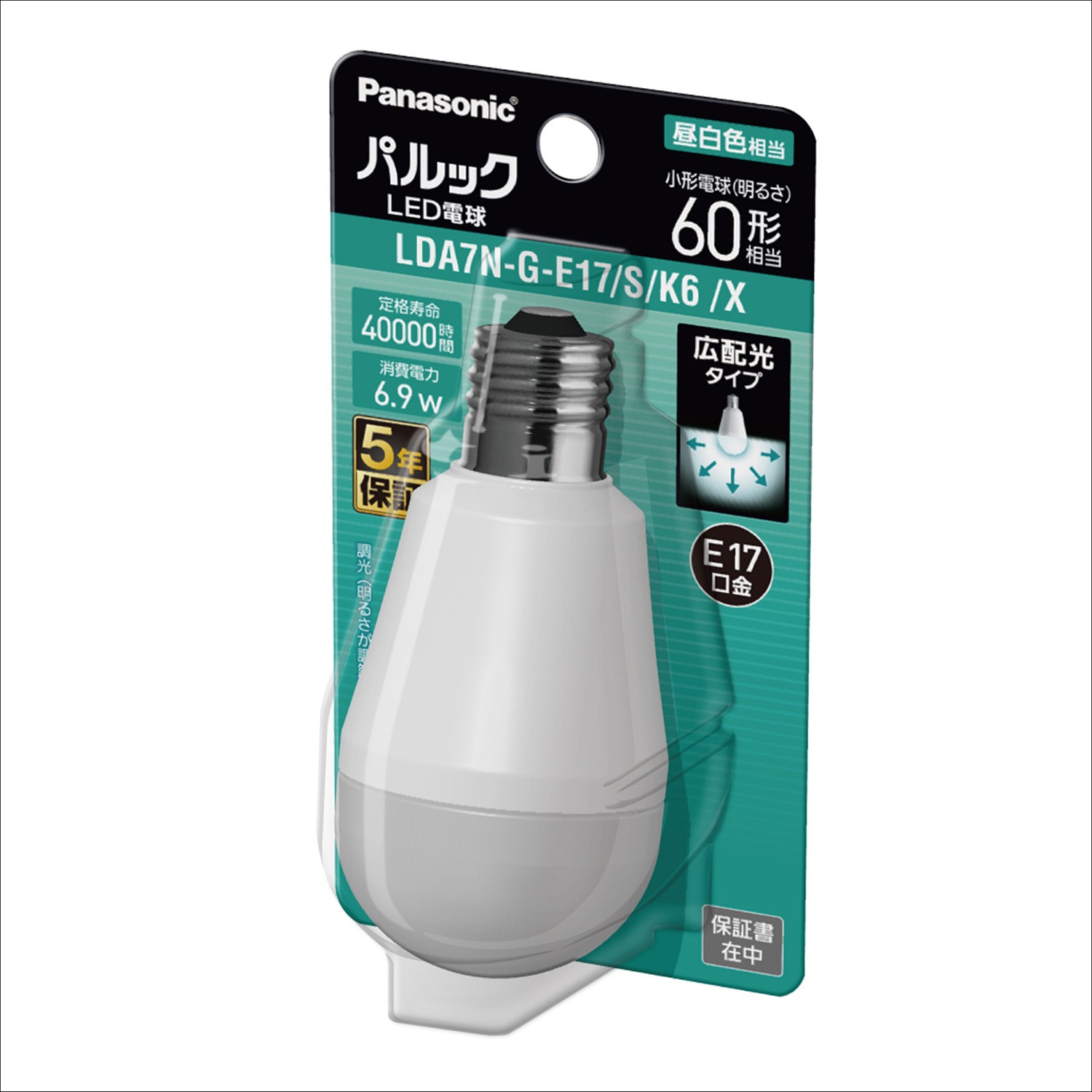 LDA7NGE17SK6X LED電球 Panasonic(パナソニック) 昼白色相当 口金E17