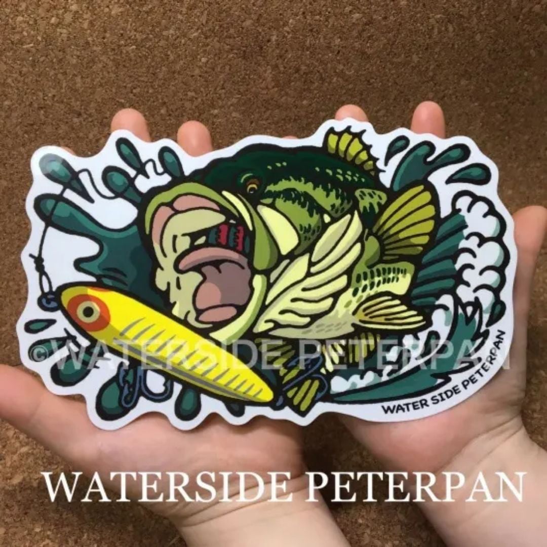 bikadeko❤︎‬プロフ必読  人物ステッカー 約1500枚 GT お魚ステッカー レギュラー 1枚(1枚) WATER SIDE PETERPAN