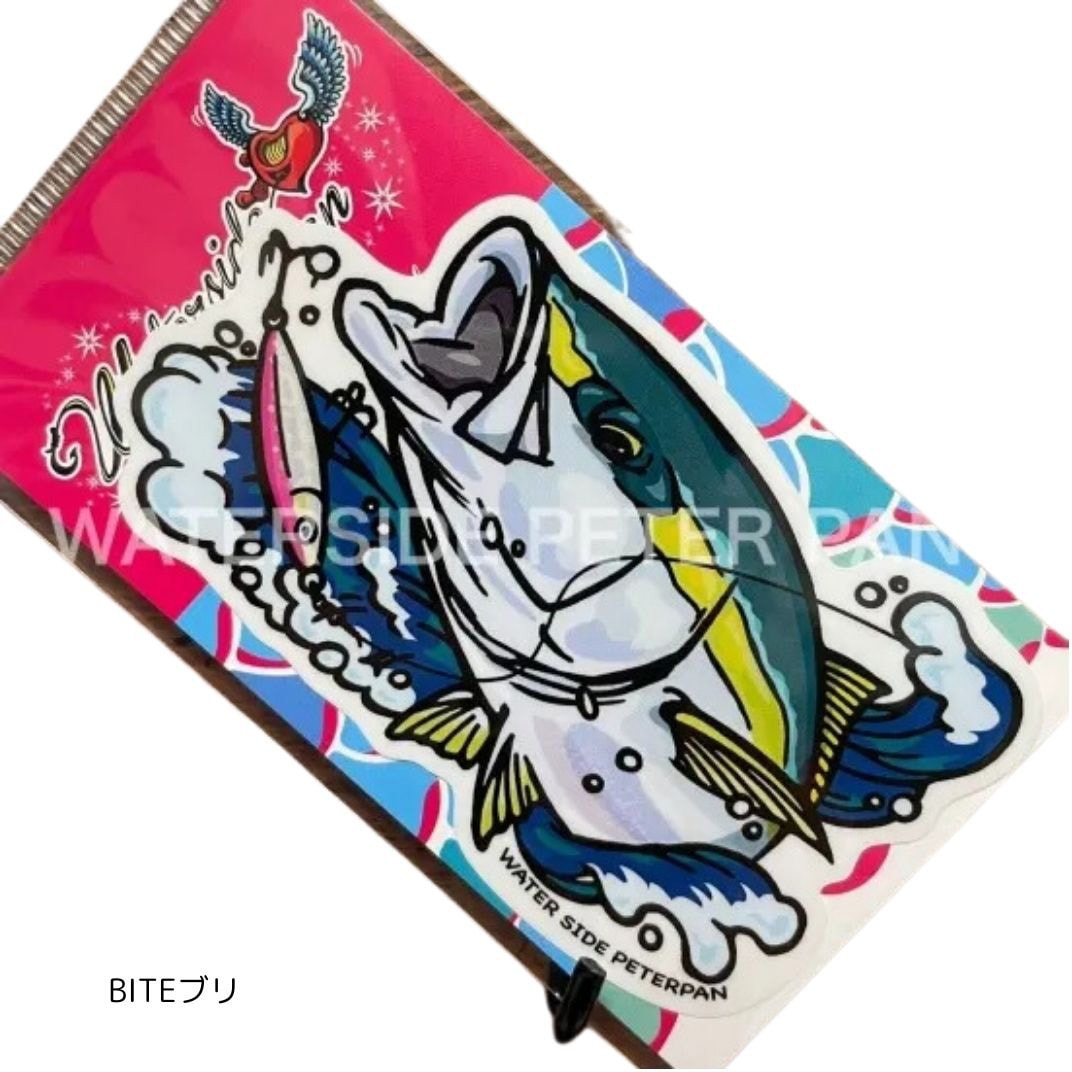 PLAVE　ウノ　バンビ　ステッカー BITEブリ お魚ステッカー レギュラー 1枚(1枚) WATER SIDE
