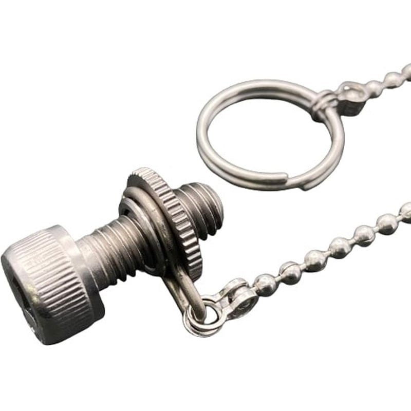 RNC5-500 ローレットナット 脱落防止チェーン付 ラクテム ねじの呼びM5