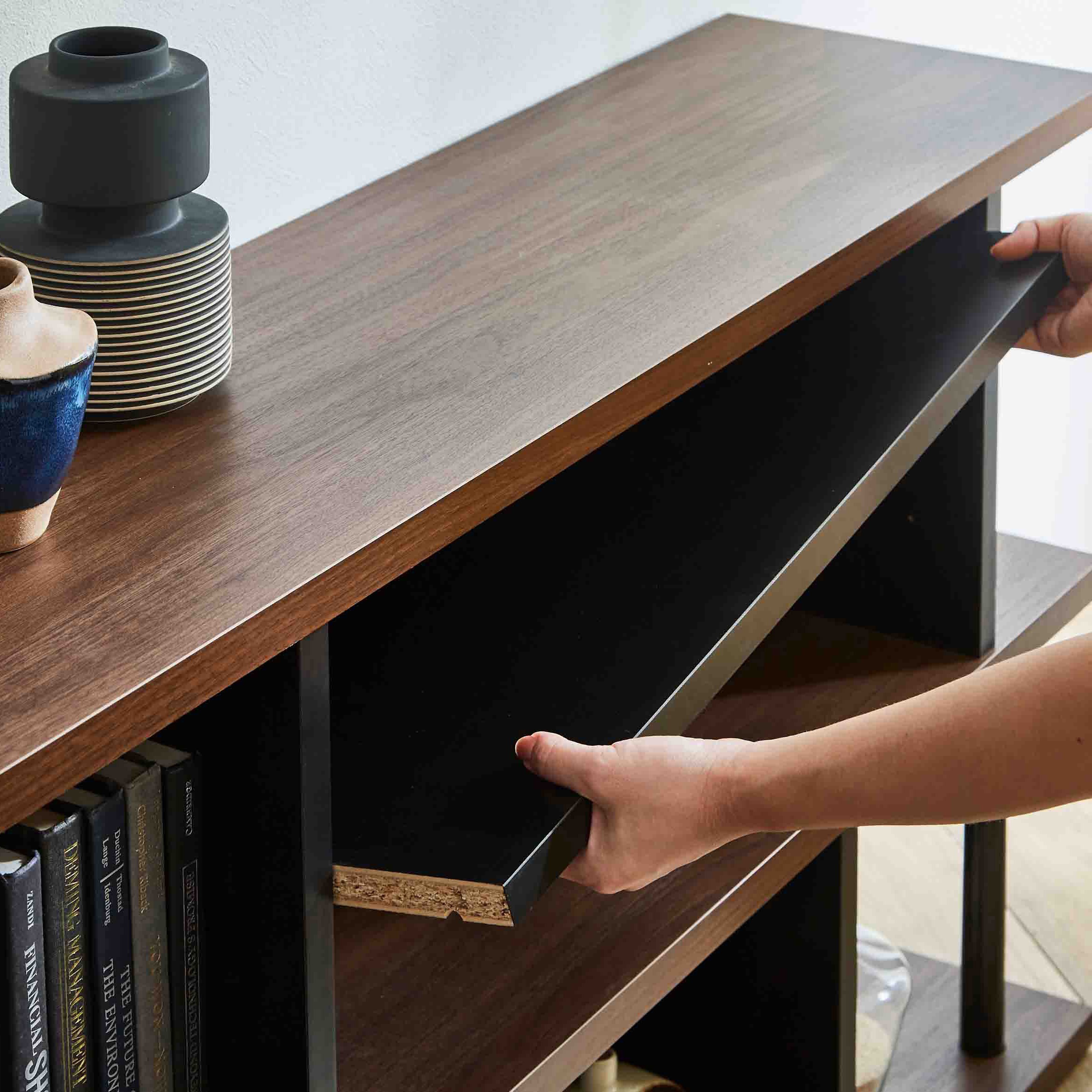 karimoku ダークブラウン シェルフ 3段　09c12 karimoku ダークブラウン シェルフ 3段 09c12