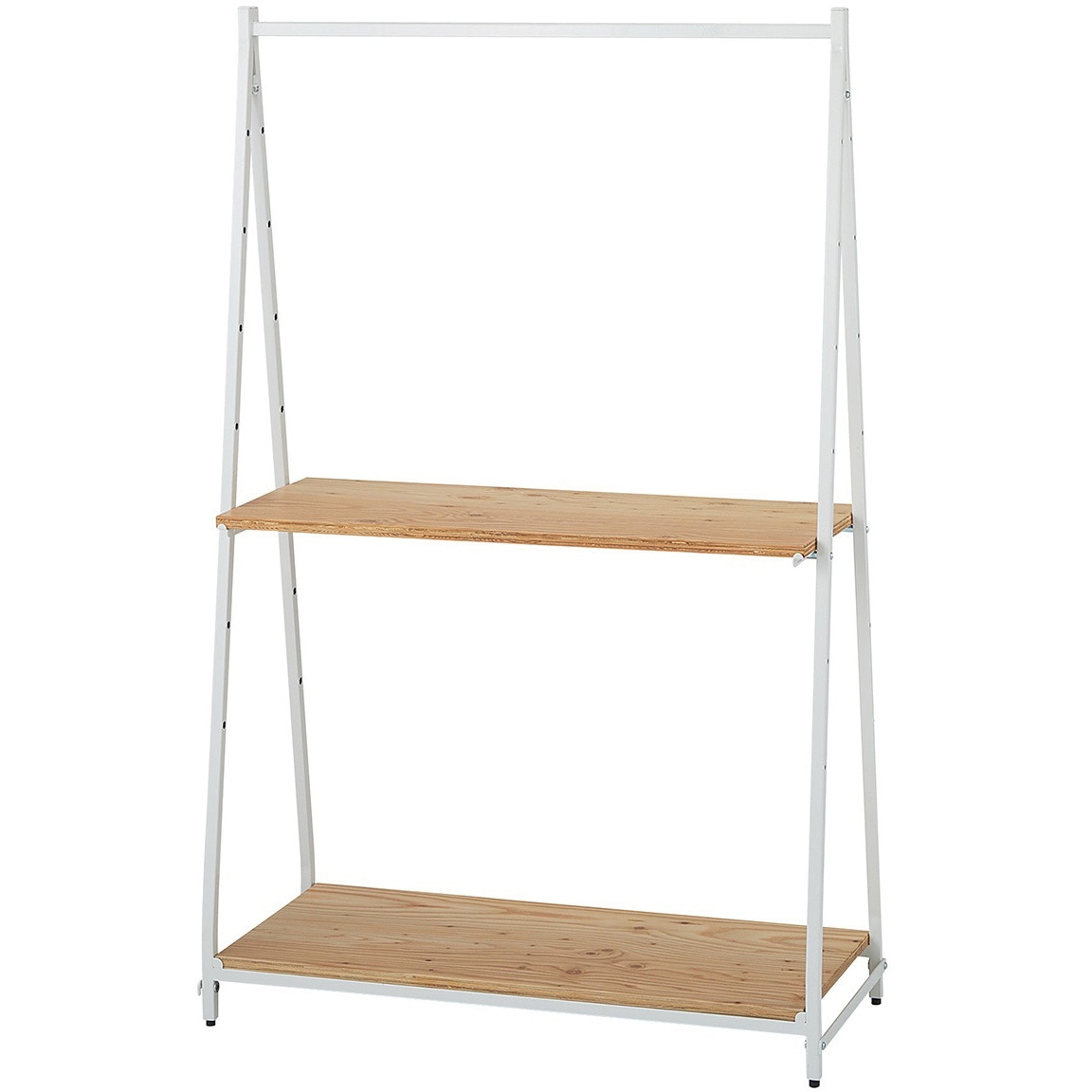 2245-43006 イベント什器 マルシェ簡易フレーム用木棚 ラーチ合板 フレームホワイト用 ストア・エキスプレス 幅89.8cm奥行35cm  2245-43006