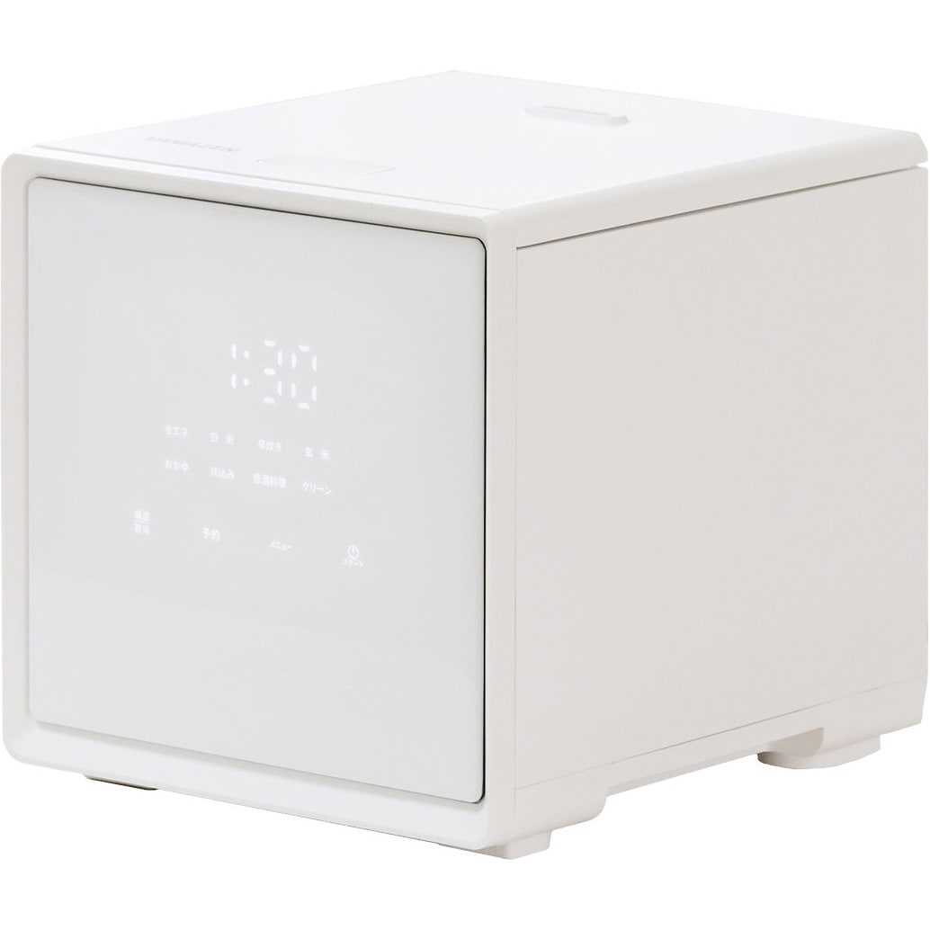 YJS-CM072(W) キューブ型炊飯器 1台 YAMAZEN(山善) 【通販モノタロウ】