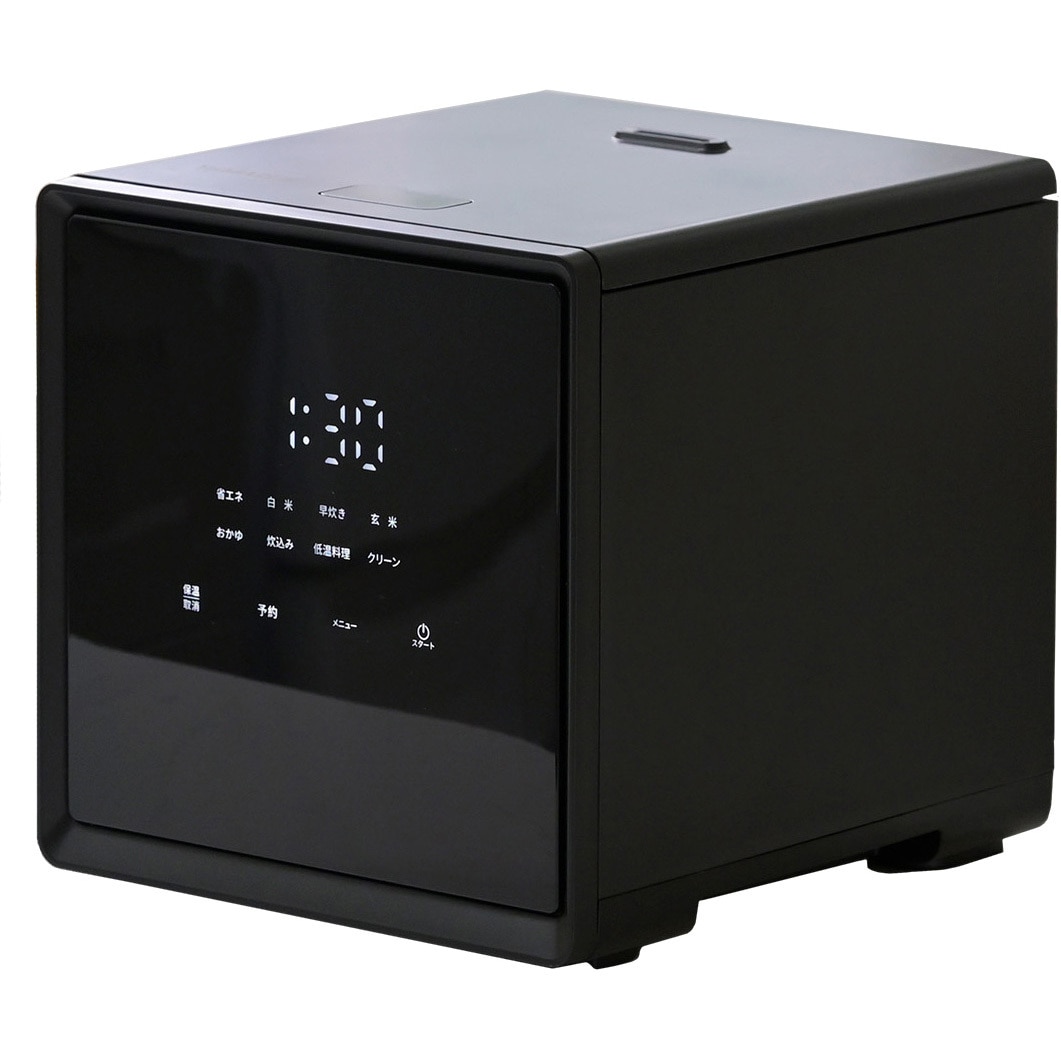 [山善] 炊飯器 YJS-CM072(W)　未使用品 YJS-CM072(B) キューブ型炊飯器 1台 YAMAZEN(山善) 【通販