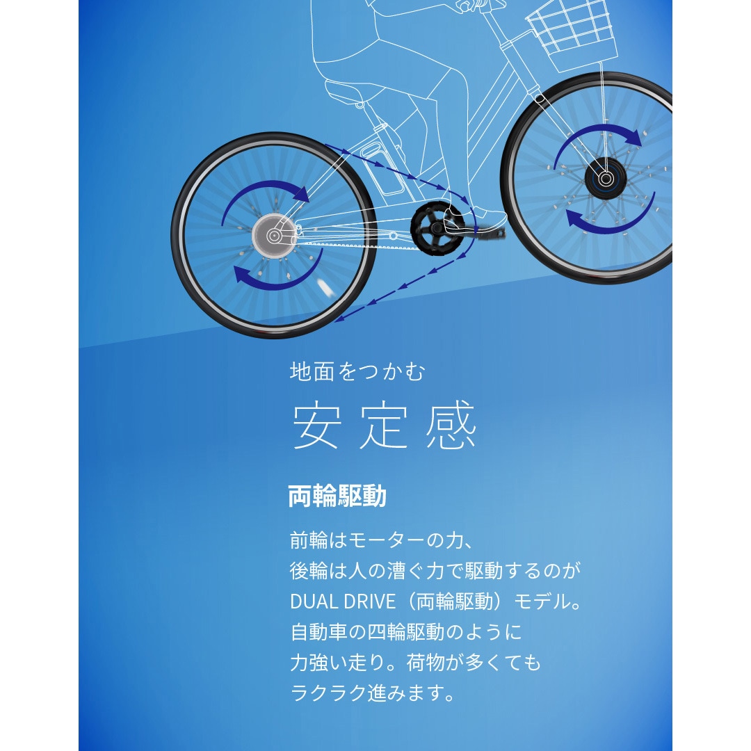 RK4B45-TC 防災サイクル ラクット 24インチ 24型 電動アシスト