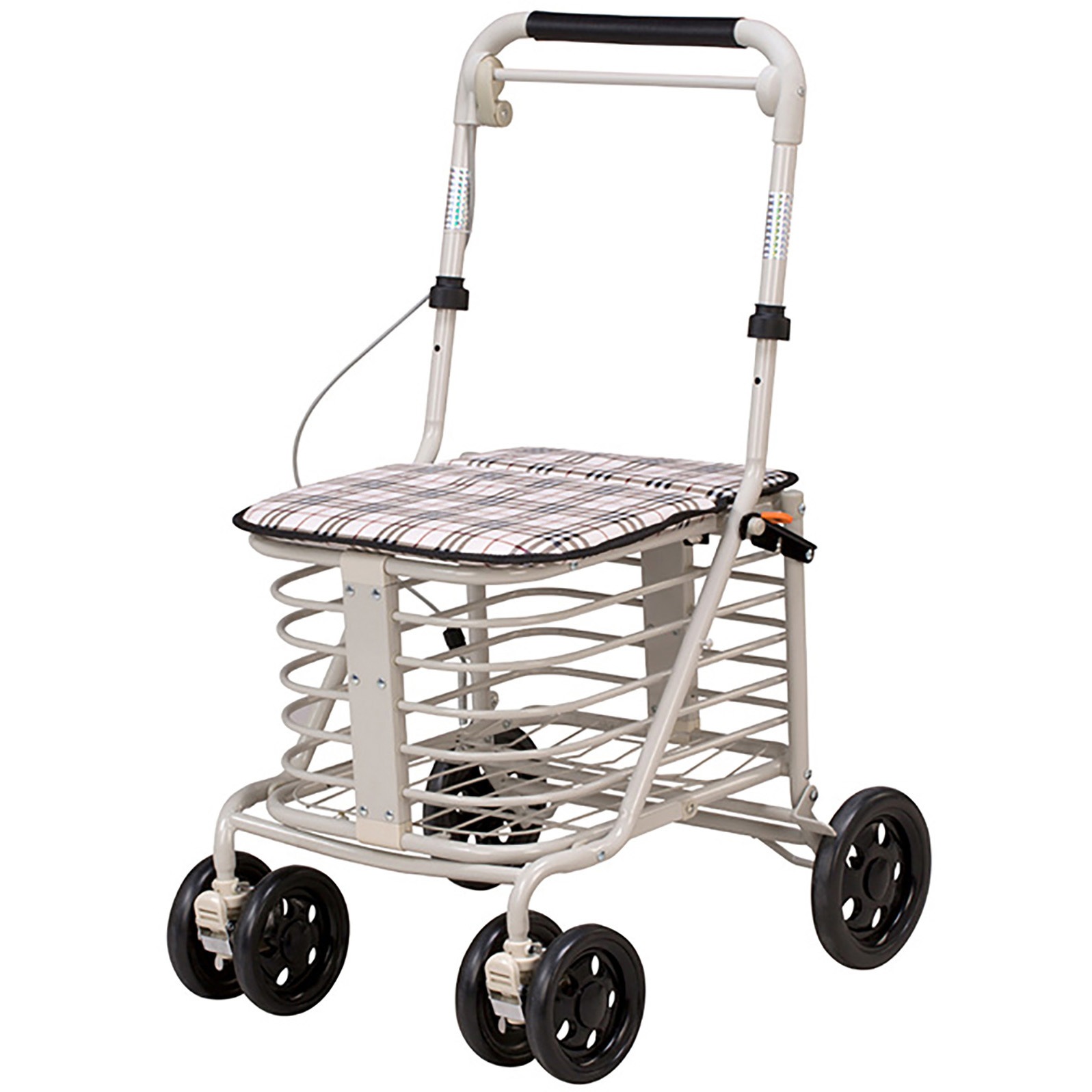 Se-00086 腰かけ付きカート マリン商事 ホワイト色