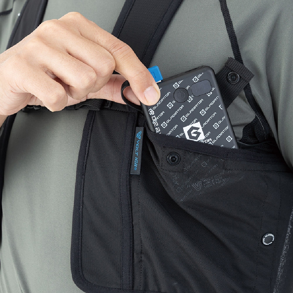 GI-469 アイスメッシュベスト 保冷剤150g用 6ポケット&ペルチェ穴