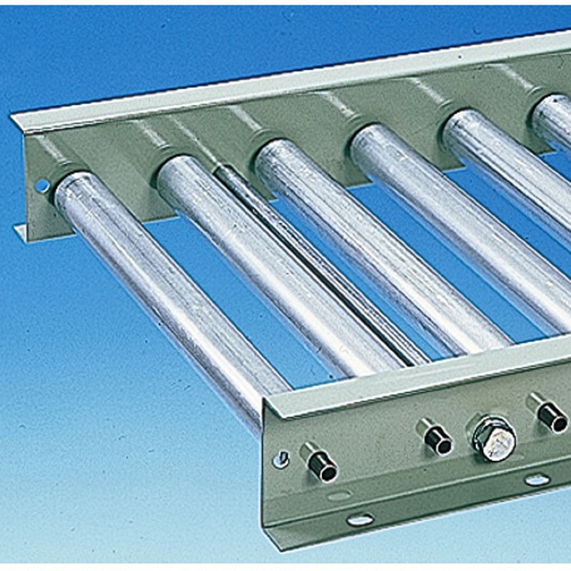 FLB38R-TG-W300-P75-L1000 ローラコンベヤ(軽荷重用) ガイド兼用タイプ(スチールローラ) FLB38R-TG メイキコウ ローラ幅300mmピッチ75mm機長1000mm