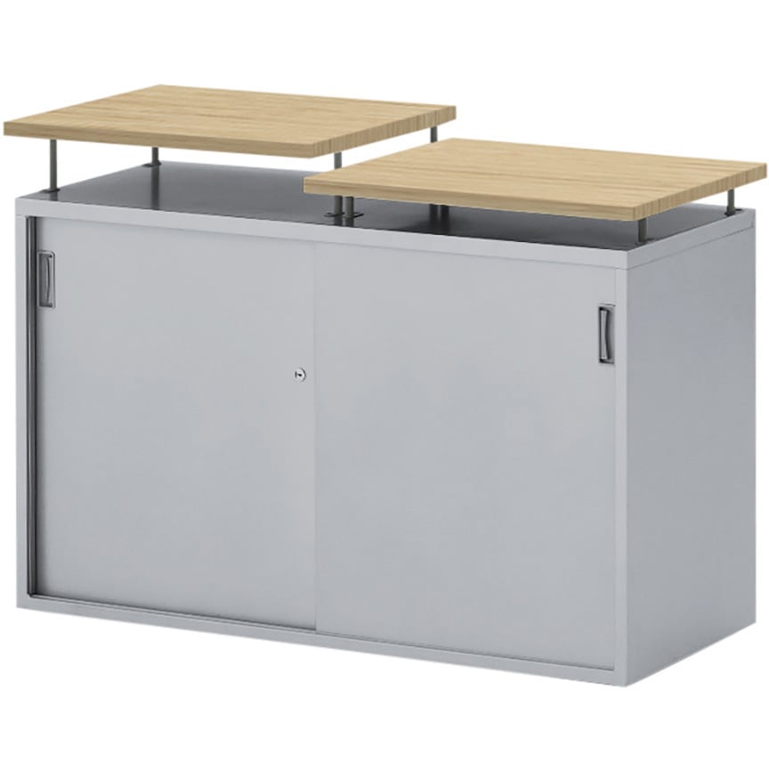 HBM-103GT-Z592 BMワゴン 天板昇降ロングワゴン<配送時組立サービス付> イトーキ 幅900mm奥行450mm高さ900mm  HBM-103GT-Z592 60,390円