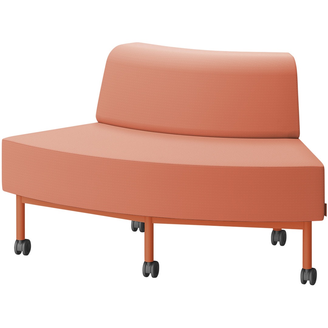 LCL-60GLCC-D4D3 CLソファ アウトサイドRタイプ キャスター付 張地C<配送時組立サービス付> イトーキ 高さ720mm幅1250mm奥行730mm  LCL-60GLCC-D4D3